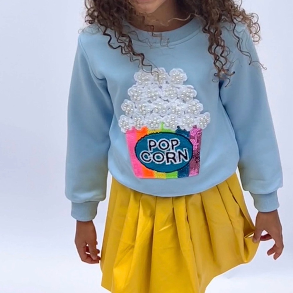 Lola the boys Colorful Popcorn Sweatshirt